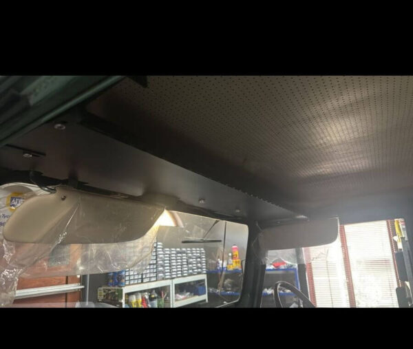 Overhead Console with 2 led lights top wiper model- fine grain powdercoated