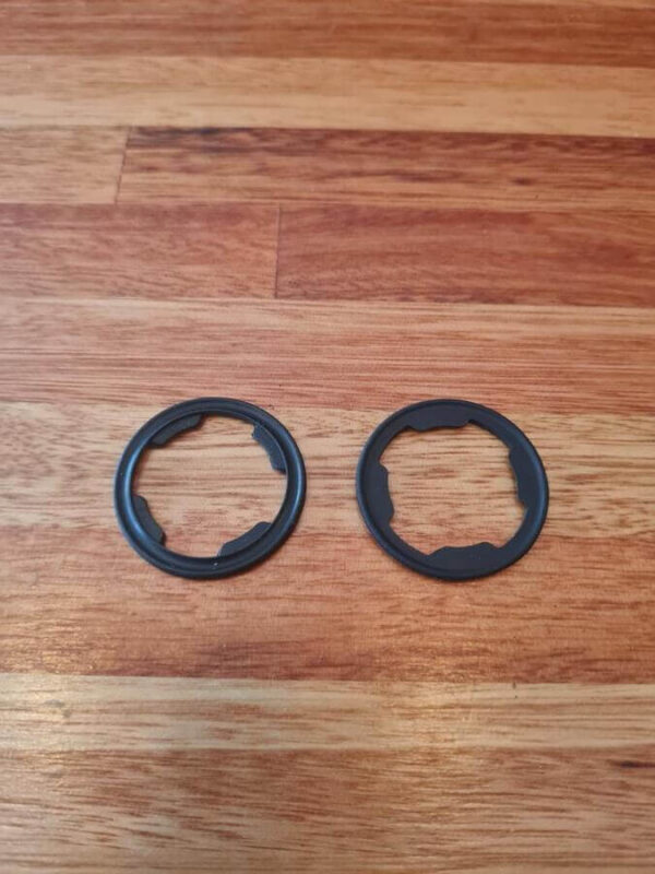 Rubber pad outside door lock