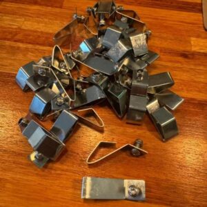Wheel cap clips each