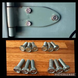 Bolt hinge to door pre 80 No 5 Bolt M 8 x 30mm 16 of