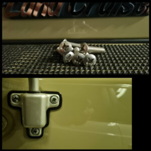 Door mirror stainless steel bracket screw set 6