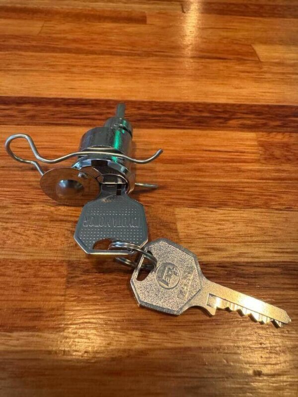 Right hand outside door lock and key