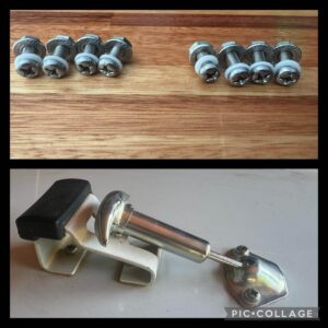 Windscreen hook screw set 8 of OEM post 80